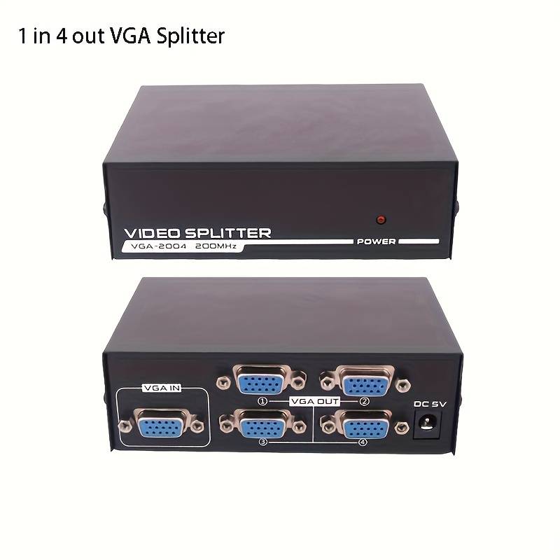 VGA Splitter 4 Port - High Def 1600x1280