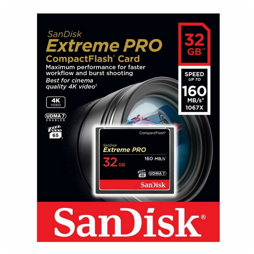 SANDISK COMPACT FLASH CARD EXTREME PRO 32GB