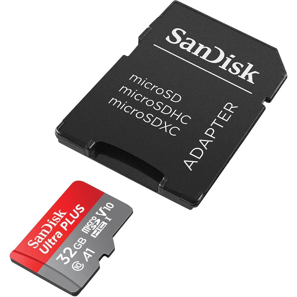 SanDisk MicroSD 32GB Ultra A1 120MBs MicroSDXC and Adapter