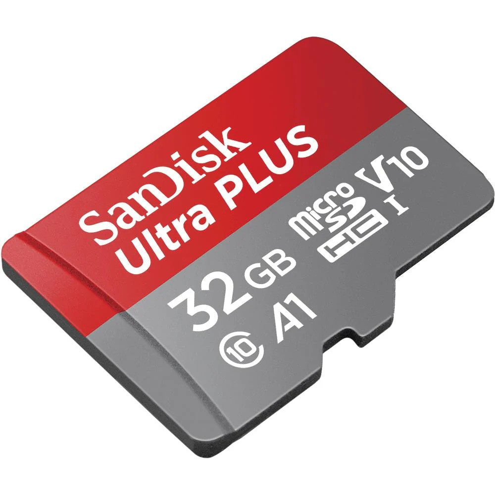 SanDisk MicroSD 32GB Ultra A1 120MBs MicroSDXC and Adapter