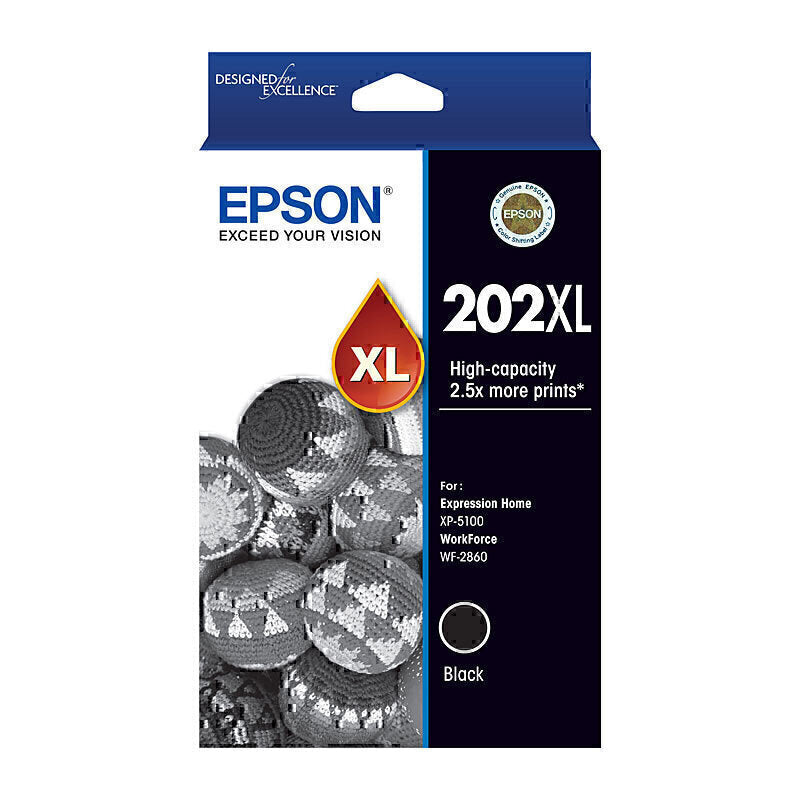 EPSON 202XL BLACK INK CART