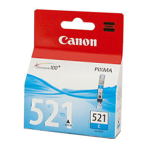 Canon CLI-521C Cyan Cartridge - 241 pages 4x6