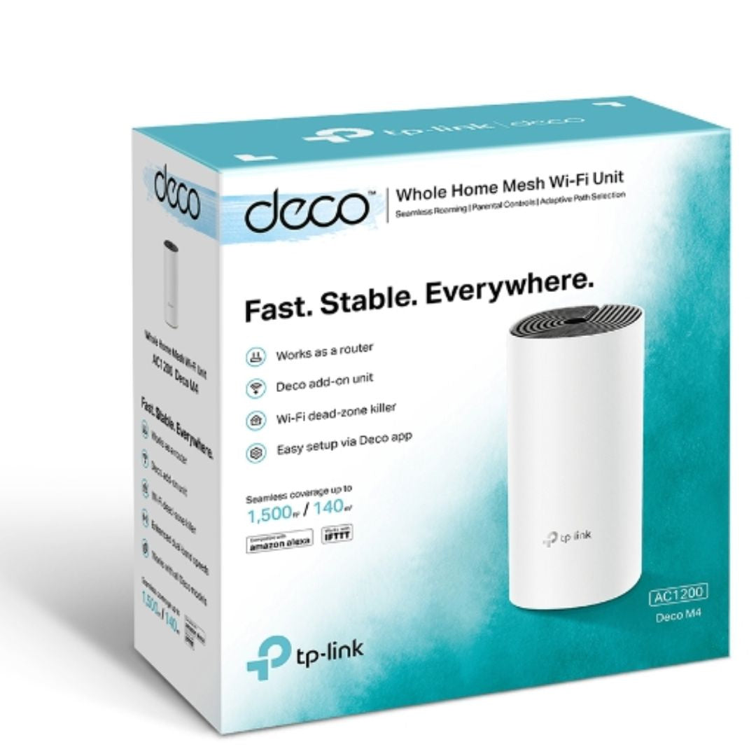 TP-Link Deco M4 (1-Pack) AC1200 Whole Home Mesh Wi-Fi System