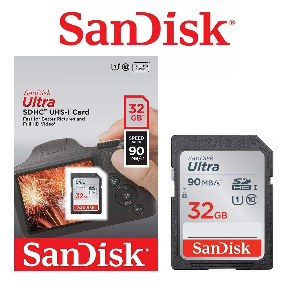 SanDisk SDCARD 32GB Ultra 120MB/s UHS-I SDHC Card