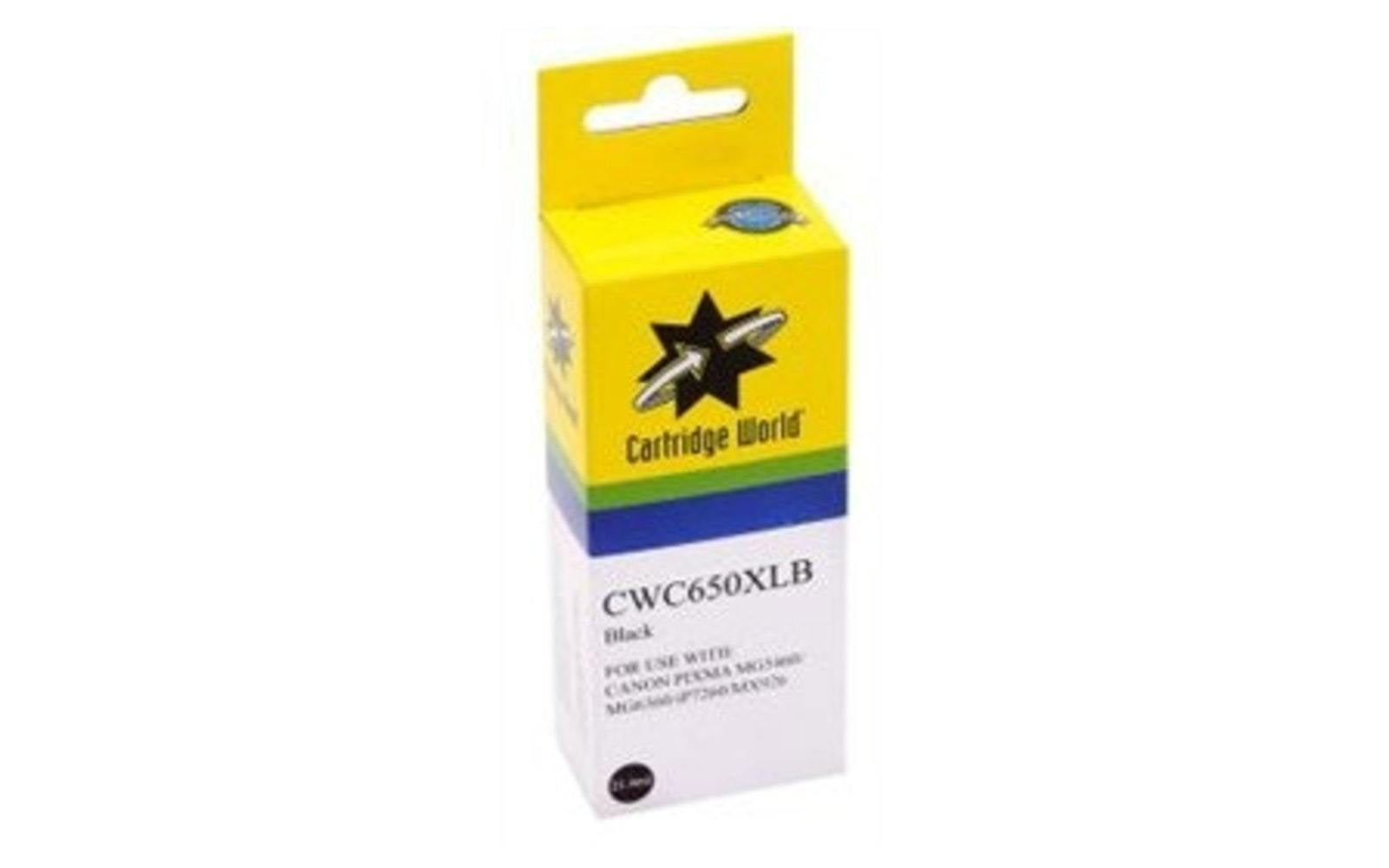 Cartridge World Canon 650BK Black