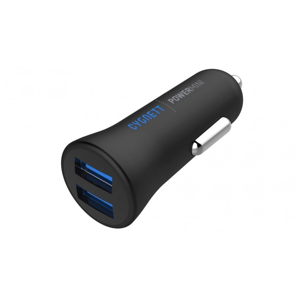 Cygnett Flow Dual USB Car Charger in Black 2.4A