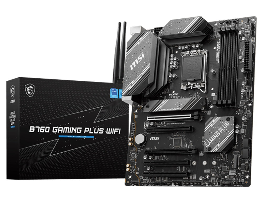 MSI B760M Gaming Plus WiFi LGA 1700 ATX Motherboard DDR4