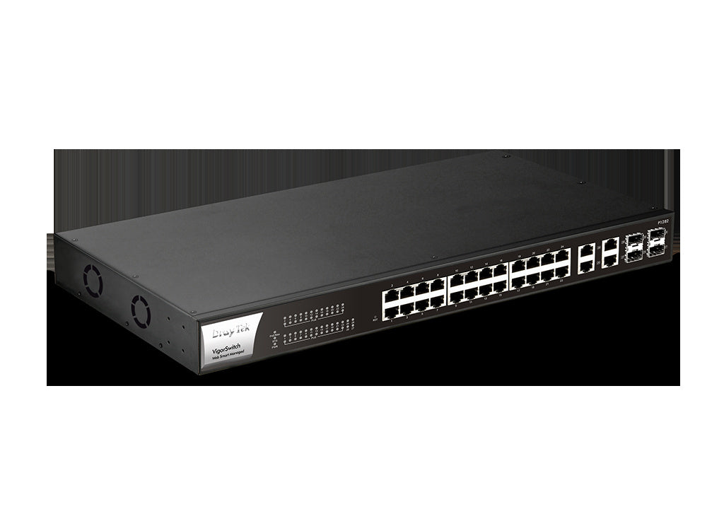 VigorSwitch P1282 PoE+ (400W) Web Smart Managed Switch