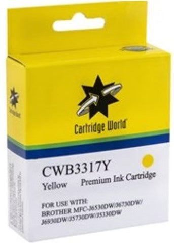 Cartridge World Brother LC-3317 Yellow Ink Cartridge 550 Pages LC3317