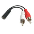 AUX Cable 3.5MM Female to 2 RCA Male