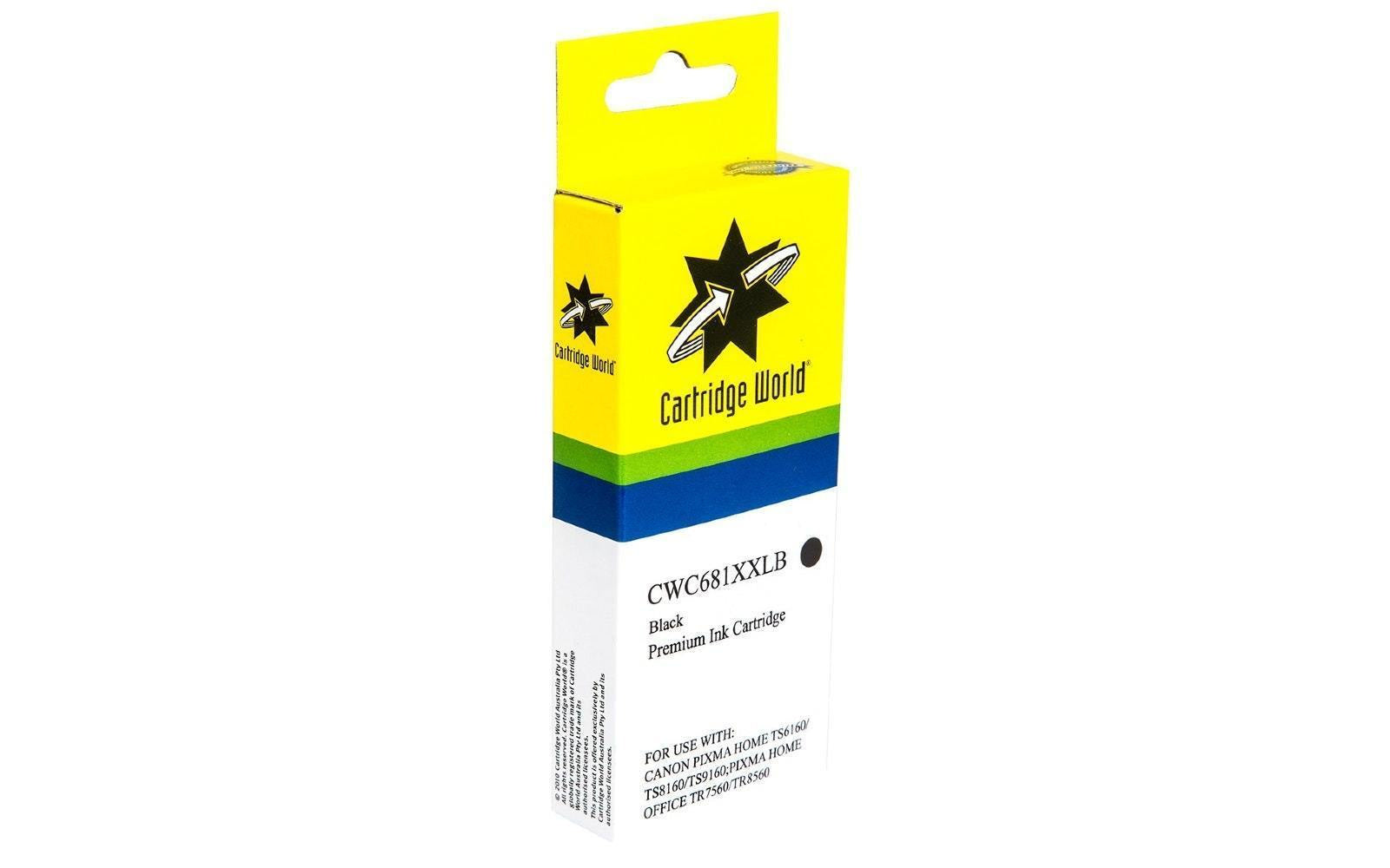 Cartridge World Canon 681XXLBK Black