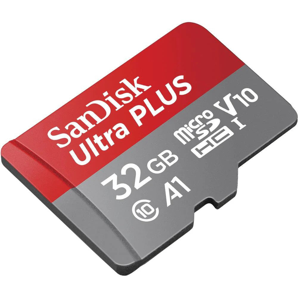 SanDisk MicroSD 32GB Ultra A1 120MBs MicroSDXC and Adapter