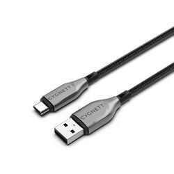 CYGNETT Armoured USB-C to USB-A Cable 2M Black