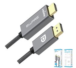 8ware 2m DP to HDMI Male to Male Cable Retail Pack 1080P