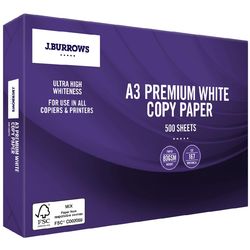 PAPER REAM J.BURROWS A3 80GSM 500 Pages