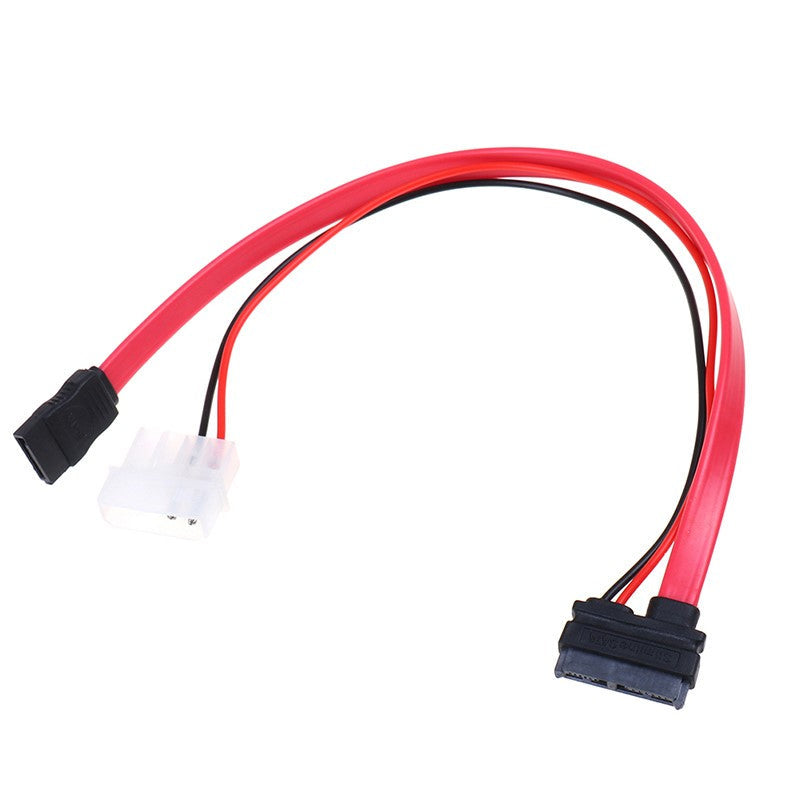 7+6 Pin Slimline SATA Cable for Slim latop SATA DVD+/-RW Drive power cord to PC