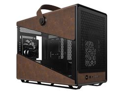 Montech Heritage Pro Leather & Metal Micro-ATX Case - Black