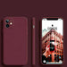 iPhone 11 Dark Red Silicone Case