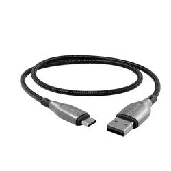 CYGNETT Armoured USB-C to USB-A Cable 1M Black CY4681PCUSA