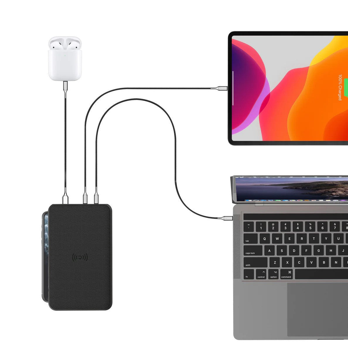 Cygnett ChargeUp Edge+ 27K USB-C Laptop Power Bank