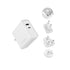 Cygnett PowerPlus 60W USB-C/12W USB-A + 1.5M C-C Cable & EU/UK/AU adaptors - White