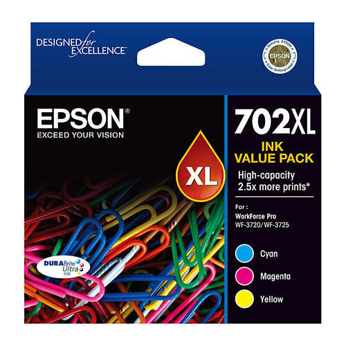 EPSON 702 CMY XL INK PACK