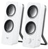 Logitech Z200 2.0 Multimedia Speakers, Integrated Volume and Power Controls, AUX Input, White