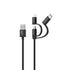 Cygnett Essentials 3-1 Braided Cable 1M Black
