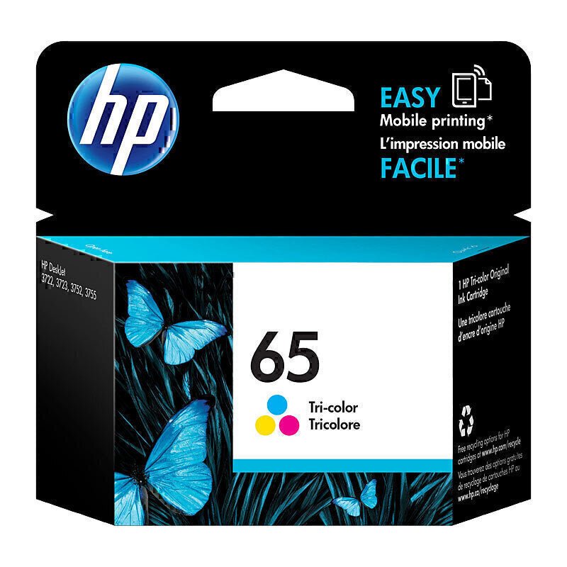 HP #65 Tri Col Ink N9K01AA