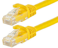 8Ware Cat 6a UTP Ethernet Cable Snagless - 0.25m (25cm) Yellow