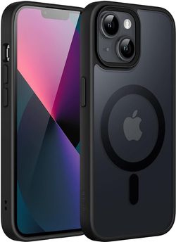 JETech iPhone 13 6.1 Magnetic Case Translucent Matte Black
