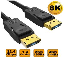 8ware Ultra 8K Display Port Cable  Male to Male 3M