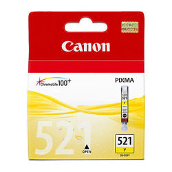 Canon CLI-521Y Yellow Cartridge - 220 pages 4x6