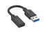 Cygnett Essential 10cm USB a Male to USB C Female Cable Adapter Black