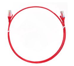 8ware CAT6 Ultra Thin Slim Cable 2m / 200cm - Red Color Premium RJ45 Ethernet Network LAN UTP Patch Cord