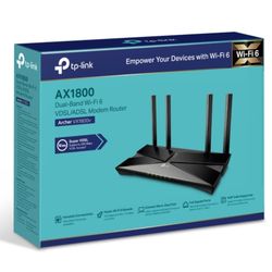 TP-Link Archer VX1800 VDSL Wi-Fi 6 Router Router 4x Gigabit Ports (WIFI6)