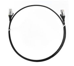 8ware CAT6 Ultra Thin Slim Cable 0.50m / 50cm - Black Color Premium RJ45 Ethernet Network LAN UTP Patch Cord