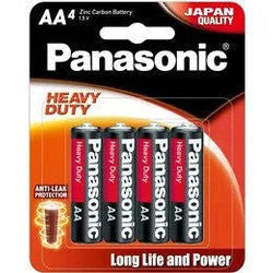 Panasonic Heavy Duty AA Batteries 4 Pack