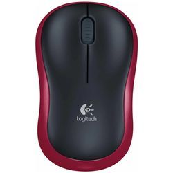 Logitech Mouse M185 Wireless Red