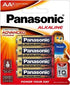 Panasonic Alkaline Premium AA Batteries 4 Pack
