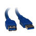 8Ware USB 3.0 Extension Cable 2m A to A Male to Female Blue