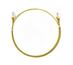 8ware CAT6 Ultra Thin Slim Cable 2m / 200cm - Yellow Color Premium RJ45 Ethernet Network LAN UTP Patch Cord