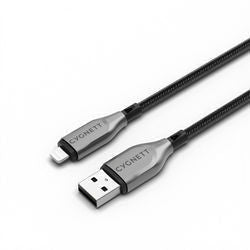 CYGNETT Armoured Lightning to USB-A Cable 50cm Black