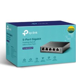 TP-Link TL-SG1005LP 5-Port Gigabit Desktop Switch with 4-Port PoE+