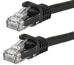 8Ware Cat 6a UTP Ethernet Cable Snagless - 0.5m (50cm) Black