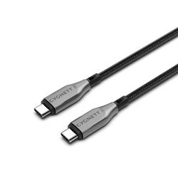 Cygnett Armoured USB-C to USB-C Cable (USB 2.0) Braided Black 1m (5A/100W)
