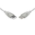 8Ware USB 2.0 Extension Cable 25cm A to A Male to Female Transparent Metal Sheath Cable